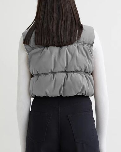 SySea Women's Crop Puffer Vest Winter Zip Up Lightweight Sleeveless Warm Outerwear Padded Coat in Saudi Arabia