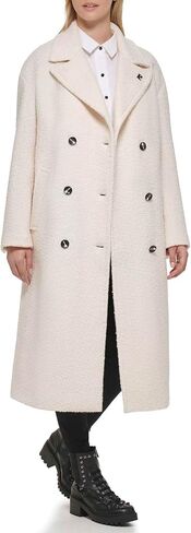 Karl Lagerfeld Paris Women's Slightly Oversized Drop Shoulder Coat in Saudi Arabia