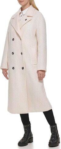Karl Lagerfeld Paris Women's Slightly Oversized Drop Shoulder Coat in Saudi Arabia