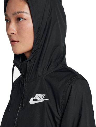 Nike Sportswear Repel Essentials Black/Black/White DQ3352-010 Women's Woven Jacket in Saudi Arabia
