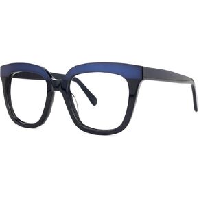 Zeelool نظارات مربعة كبيرة الحجم كلاسيكية بإطار نظارة من الأسيتات بإطار كامل الحواف للنساء والرجال Milledge ZWA814760 in Kuwait