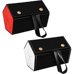 CHZZMS 2 Pack Travel Sunglass Organizer Case,Multiple Pairs Eyeglasses Storage Case Hanging Eyewear Holder