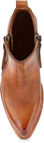 Frye Sacha Moto Short Booties for Women Featuring Dual Side-Zipper Closure with Goodyear Welt Construction, Leather Liner, and Leather Outsole – 1 ¾" Shaft Height in Saudi Arabia