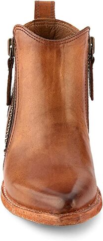 Frye Sacha Moto Short Booties for Women Featuring Dual Side-Zipper Closure with Goodyear Welt Construction, Leather Liner, and Leather Outsole – 1 ¾" Shaft Height in Saudi Arabia