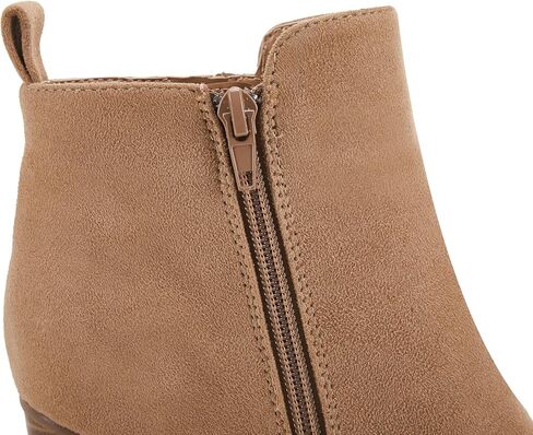 Ankle Boots for Women Chunky Block Heel Side Zipper Pointd Toe Suede Fall Winter Bootie Shoes in Saudi Arabia