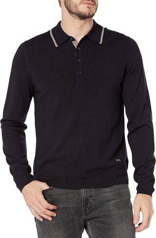 PS by Paul Smith Men's Polo Long Sleeve Sweater in Saudi Arabia