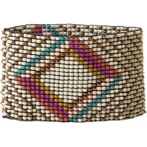 INK + ALLOY Women's Penelope Wide Stretch Beaded Cuff Bracelet Handmade Jewelry for the Modern Bohemian in Saudi Arabia