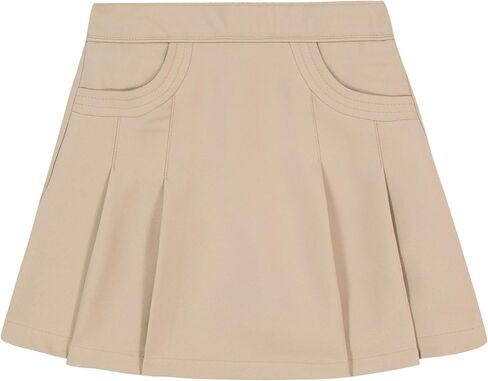 Nautica Girls' School Uniform Pleated Pull-on Scooter Skirt with Undershorts, Knit Waistband & Functional Pockets in Saudi Arabia