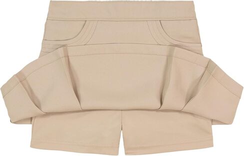 Nautica Girls' School Uniform Pleated Pull-on Scooter Skirt with Undershorts, Knit Waistband & Functional Pockets in Saudi Arabia