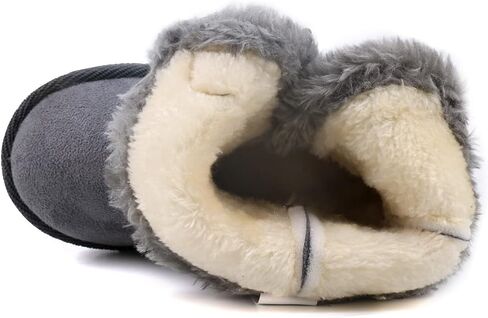 Femizee Girls Boys Warm Winter Boots Kids Outdoor Snow Boots(Toddler/Little Kid) in Kuwait