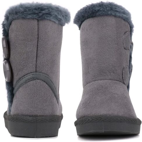 Femizee Girls Boys Warm Winter Boots Kids Outdoor Snow Boots(Toddler/Little Kid) in Kuwait