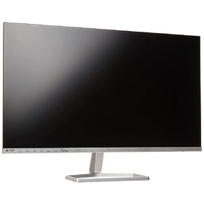 HP M27fq QHD Monitor - Computer with 27-inch IPS Display (1440p) Eyesafe & Color Accurate AMD Freesync Technology HDMI VGA Borderless Design for Dual Setups Tilt Adjustment Black (Renewed), Silver