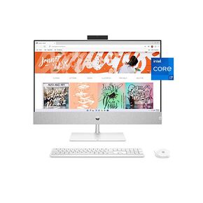كمبيوتر HP Pavilion الكل في واحد، الجيل الثاني عشر Intel Core i7-12700T، ذاكرة وصول عشوائي 16 جيجابايت، 256 جيجابايت SSD، شاشة لمس IPS عالية الدقة بالكامل، Windows 11 Home، رسومات 4K، ماوس ولوحة مفاتيح لاسلكية، كاميرا منبثقة بدقة 5 ميجابكسل (27 -CA1180، 2 in Saudi Arabia