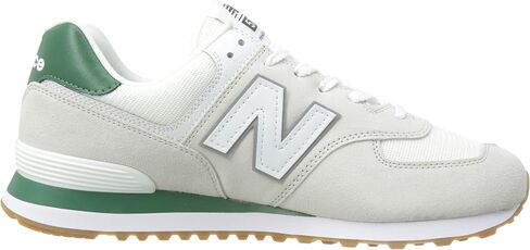 New Balance Classics Men's ML574v2 Sneaker White/Green 9 D - Medium in Saudi Arabia