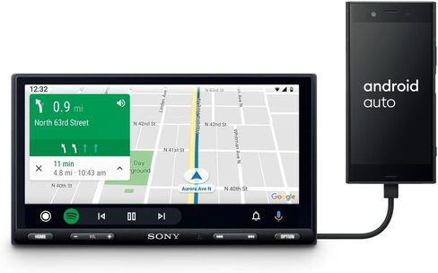 سوني مستقبل وسائط متعددة XAV-AX5600 7 انش مع ابل كاربلاي / اندرويد اوتو ومدخل فيديو HDMI in Kuwait
