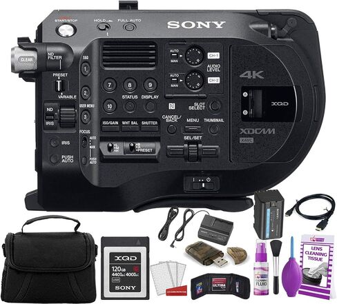 Sony PXW-FS7M2 XDCAM Super 35 Camera System Professional Camcorder, Black (PXWFS7M2) W/ 120GB Memory Card, Bag, Cleaning Kit, and More (Renewed) in Saudi Arabia