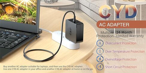 شاحن كمبيوتر محمول CYD 45W 19.5V 2.31A متوافق مع شاحن HP Envy x360 Pavilion x360 EliteBook 1030 G2 Folio 1040 G2 G3 Split 13 x2 13-g110dx 13-m010dx Chromebook 14-x013dx Stream 11 13 14 719309 in Kuwait