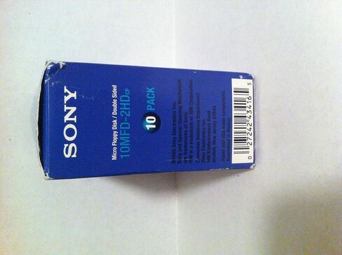 1995 Sony Electronics, Inc. Sony Micro Floppy Disk/double Sided 10mfd-2hdcf 10 Pack Blister Box Package---capacity IBM Formatted 1.44 Mb 10 Pack---specifications Trackes Per Inch 135 Tpi, Number of Tracks-80/side Double Side/high Density---compatibility I in Saudi Arabia