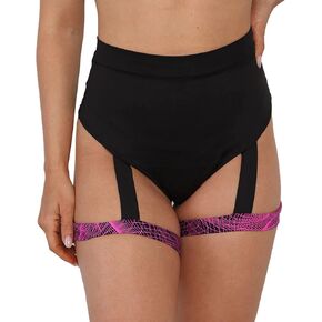 EVELUST Rave Booty Shorts for Women - High Waisted Harness Pants Butt Lifting Leggings Exotic Pole Festival Outfits Bottom