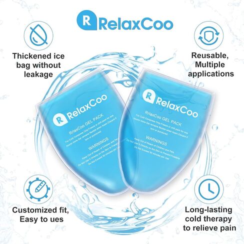 ملابس داخلية RelaxCoo لاستئصال القناة الدافقة مع عبوتين من الثلج بمقاس مخصص وسروال داخلي مريح لدعم الخصية وتخفيف الألم - مقاس XL أسود in Saudi Arabia