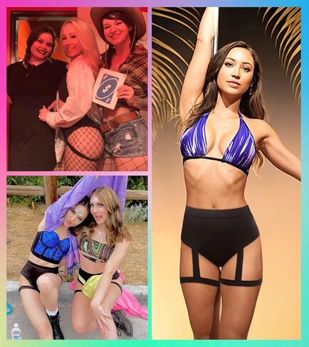 EVELUST Rave Booty Shorts for Women - High Waisted Harness Pants Butt Lifting Leggings Exotic Pole Festival Outfits Bottom in Kuwait