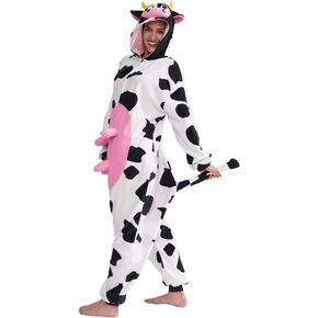 الكبار بقرة قطعة واحدة منامة الحيوان تأثيري زي هالوين للرجال والنساء in Kuwait