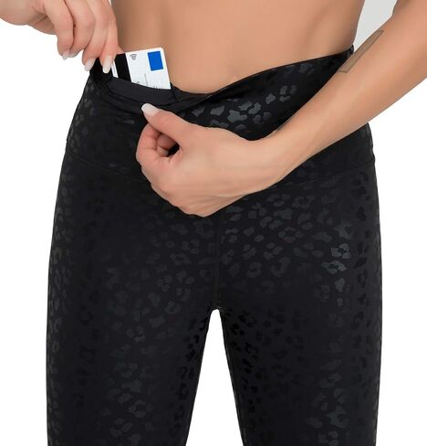Dragon Fit Compression Yoga Pants with Inner Pockets in High Waist Athletic Pants Tummy Control Stretch Workout Yoga Legging in Kuwait