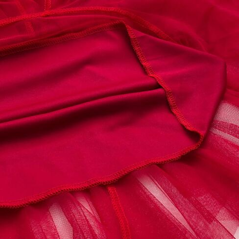 Tulle Skirts for Women 3 Layered High Low Asymmetrical Midi Length Elastic Waist Mesh Tutu Skirts in Kuwait