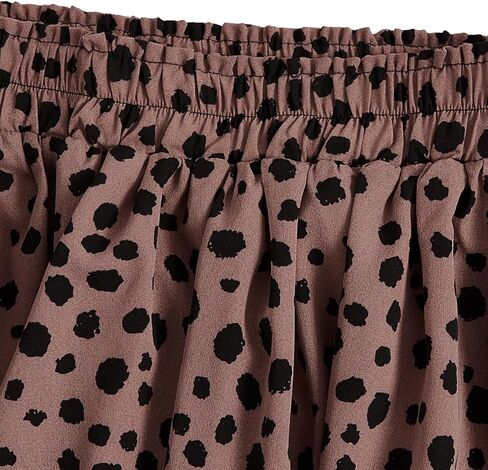 تنانير متوسطة الطول نسائية من Milumia بطبعة دلماسية عتيقة وخصر عالٍ وواسعة in Kuwait