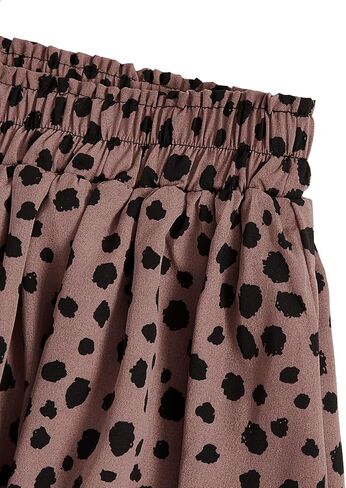 تنانير متوسطة الطول نسائية من Milumia بطبعة دلماسية عتيقة وخصر عالٍ وواسعة in Kuwait