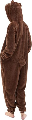 COSUSKET Snug Fit Unisex Adult Onesie Pajamas, Flannel Cosplay Animal One Piece Halloween Costume Sleepwear Homewear in Kuwait