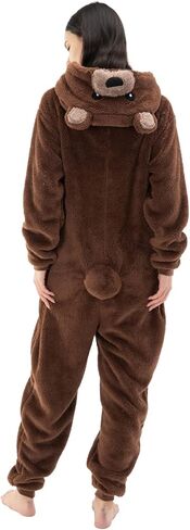 COSUSKET Snug Fit Unisex Adult Onesie Pajamas, Flannel Cosplay Animal One Piece Halloween Costume Sleepwear Homewear in Kuwait