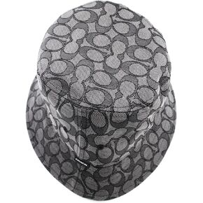 COACH Signature Jacquard Bucket Hat (M/L) (Charcoal) in Saudi Arabia