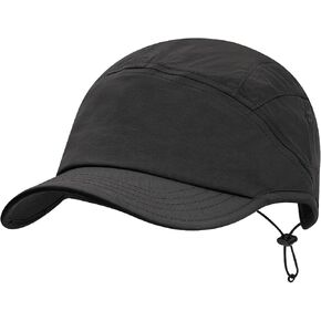 CLAPE 5 Panel Hat Adjustable Baseball Cap Dry Quick Outdoor Sport Cap Cool Sun Hat Trucker Caps Unstructured Fitted Cap
