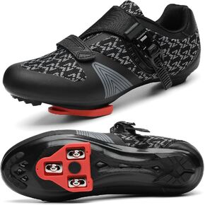 أحذية ركوب الدراجات للرجال والنساء متوافقة مع أحذية Peloton Bike Shoes أحذية دراجات الطرق الداخلية والخارجية لركوب الدراجات الهوائية مع أحذية Delta Cleats متضمنة