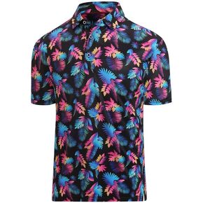 Damipow Premium Golf Shirts for Men Dry Fit Performance Polo Short Sleeve Collared Shirt