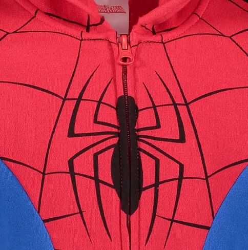 سترة بغطاء للرأس بسحاب من Marvel Spider-Man Spider-Verse Venom للأطفال الصغار إلى الأطفال الكبار in Kuwait