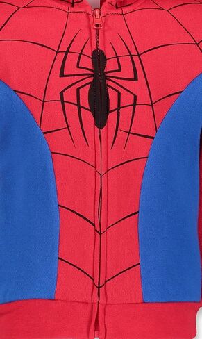 سترة بغطاء للرأس بسحاب من Marvel Spider-Man Spider-Verse Venom للأطفال الصغار إلى الأطفال الكبار in Kuwait