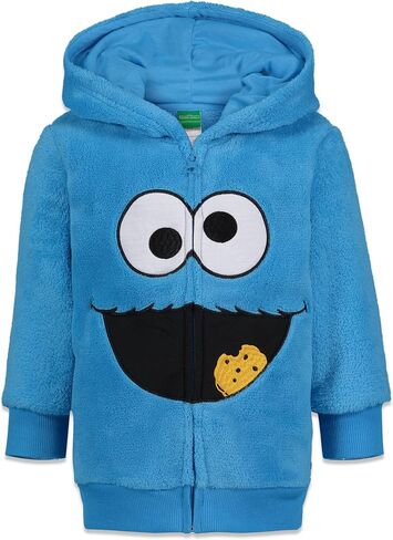 سترة بسحاب من Sesame Street Cookie Monster Elmo Fleece للرضع والأطفال الصغار in Kuwait