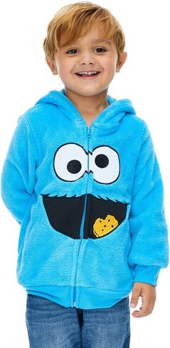 سترة بسحاب من Sesame Street Cookie Monster Elmo Fleece للرضع والأطفال الصغار in Kuwait