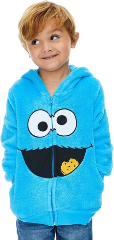 سترة بسحاب من Sesame Street Cookie Monster Elmo Fleece للرضع والأطفال الصغار in Kuwait