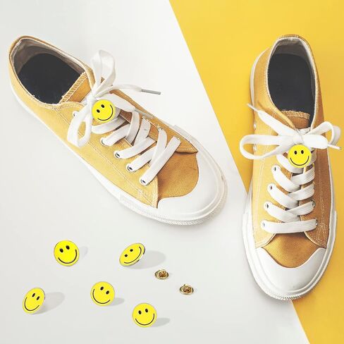 60 Pack Happy Face Lapel Pins Bulk Cute Smile Pinback Buttons Funny Teacher Pins for Students Kids Clothes Backpacks Decoration (Blue, Pink, Orange, Yellow, Green, Purple) in Saudi Arabia