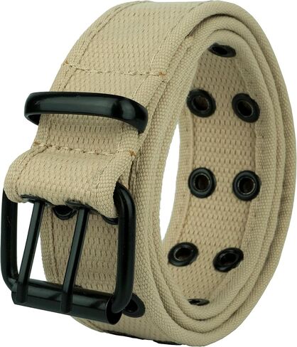 Gelante Canvas Double Grommet Hole Belt 12 Colors in Kuwait