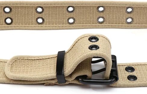 Gelante Canvas Double Grommet Hole Belt 12 Colors in Kuwait