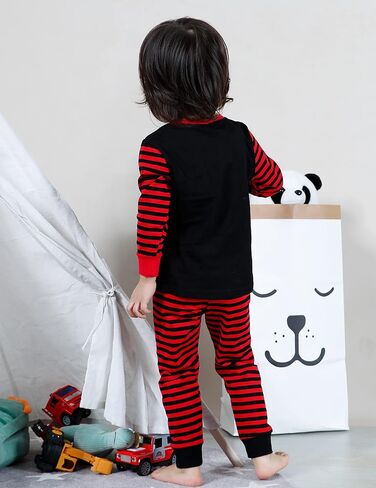 A&J DESIGN Toddler & Kids 2 Piece Pajama Sets, 100% Cotton in Kuwait