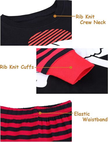 A&J DESIGN Toddler & Kids 2 Piece Pajama Sets, 100% Cotton in Kuwait