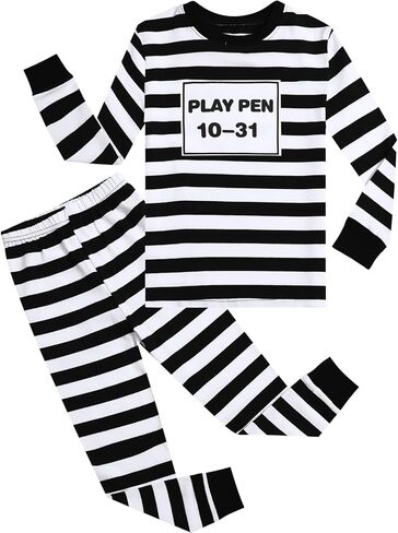 A&J DESIGN Toddler & Kids 2 Piece Pajama Sets, 100% Cotton in Kuwait