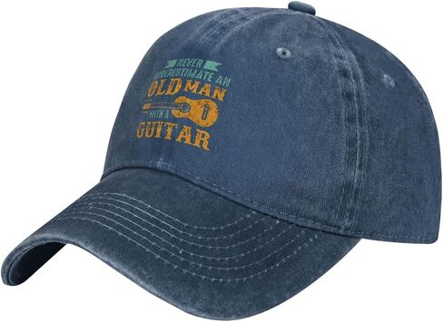 PLUANCEKN Baseball Cap Old Man with Guitar Denim Hats Adjustable Trucker Hats Dad Cap Gift in Saudi Arabia