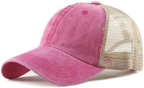 3 Pack Trucker Hats for Men/Women-Washed Baseball Cap for Outdoor Sports-Vintage Dad Hat,Mesh Back, Adjustable Buckle Closure in Kuwait