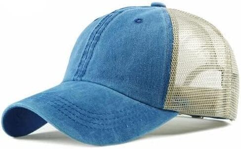 3 Pack Trucker Hats for Men/Women-Washed Baseball Cap for Outdoor Sports-Vintage Dad Hat,Mesh Back, Adjustable Buckle Closure in Kuwait